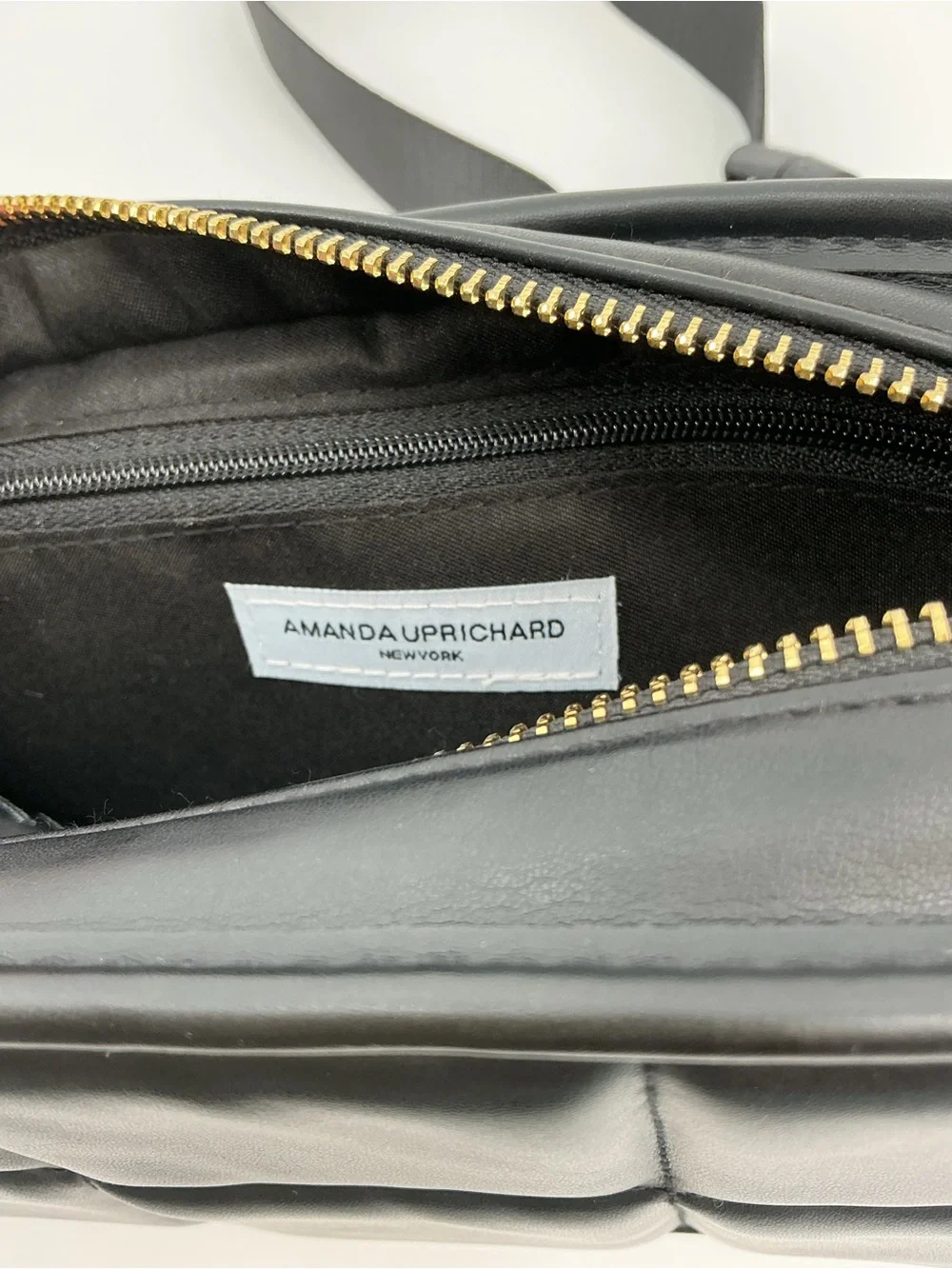 Amanda Uprichard Black Quilted Belt / Crossbody / Timeless Classic Bag